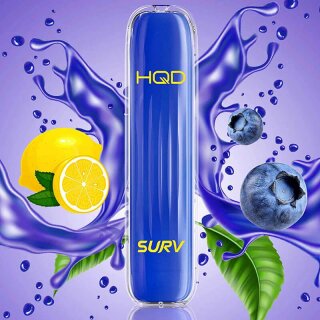 HQD Surv - E-Zigarette 20mg Nik (600 Z&uuml;ge) - Blueberry Lemonade