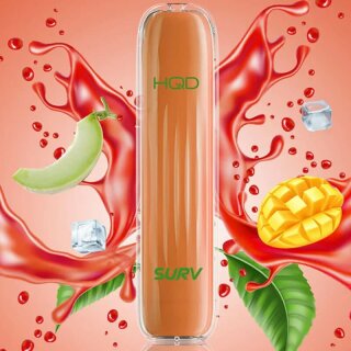 HQD Surv - E-Zigarette 20mg Nik (600 Z&uuml;ge) - Mango Melon Ice