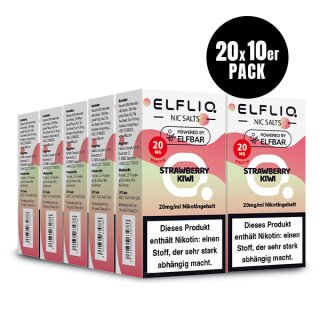 ELF BAR - Elfliq Strawberry Kiwi - 10ML - 20MG/ML - NIKOTINSALZ